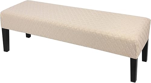 SearchI Fundas elásticas para banco de comedor, lavables, antipolvo, duraderas, fundas de cojín de banco de jacquard, fundas de banco de comedor