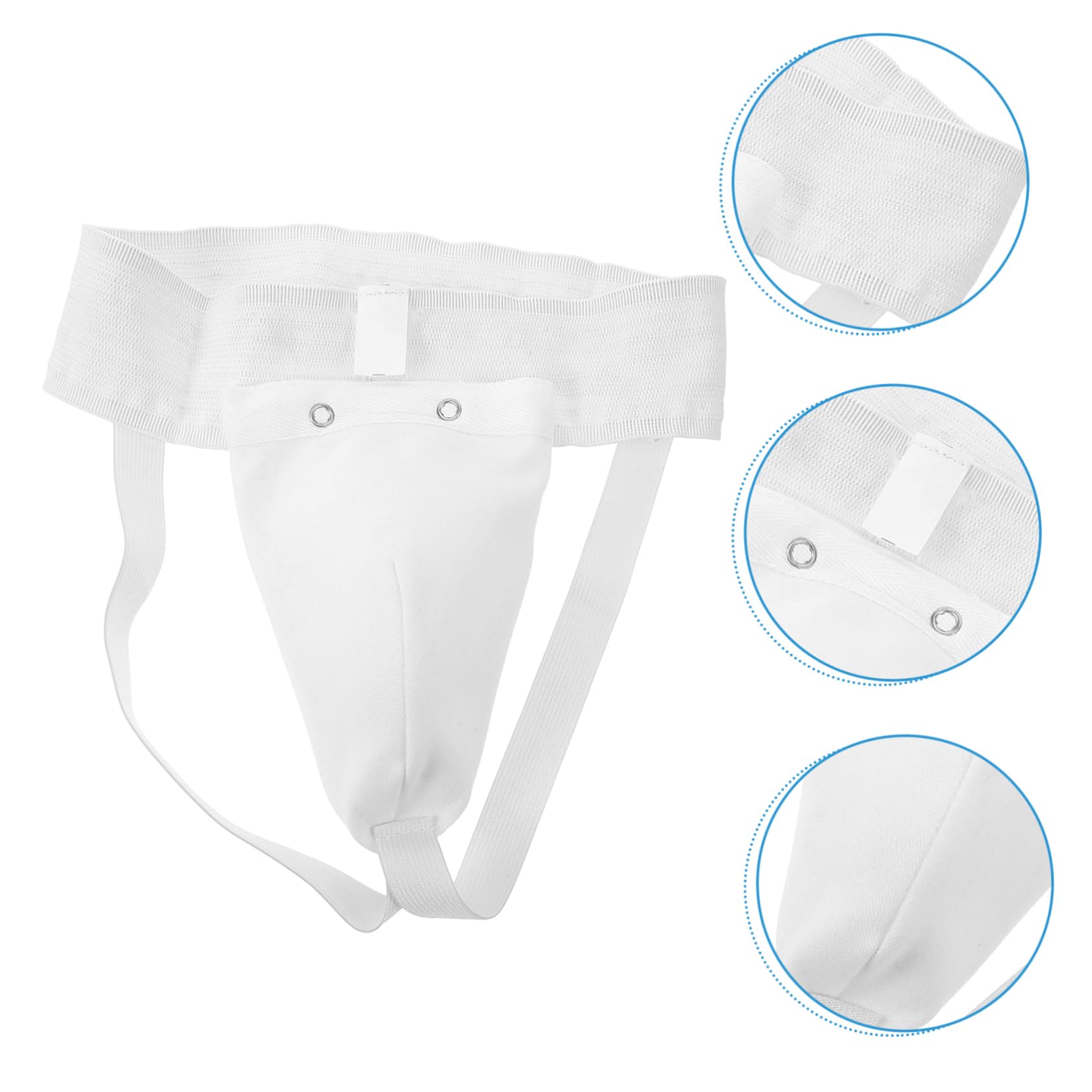 TOYANDONA Entrejambe Pantalon Protège-aine Résistant à l'usure Protecteur D'entrejambe Portable Protecteur D'entrejambe Intégré Protège-aine Réutilisable Coton Blanche