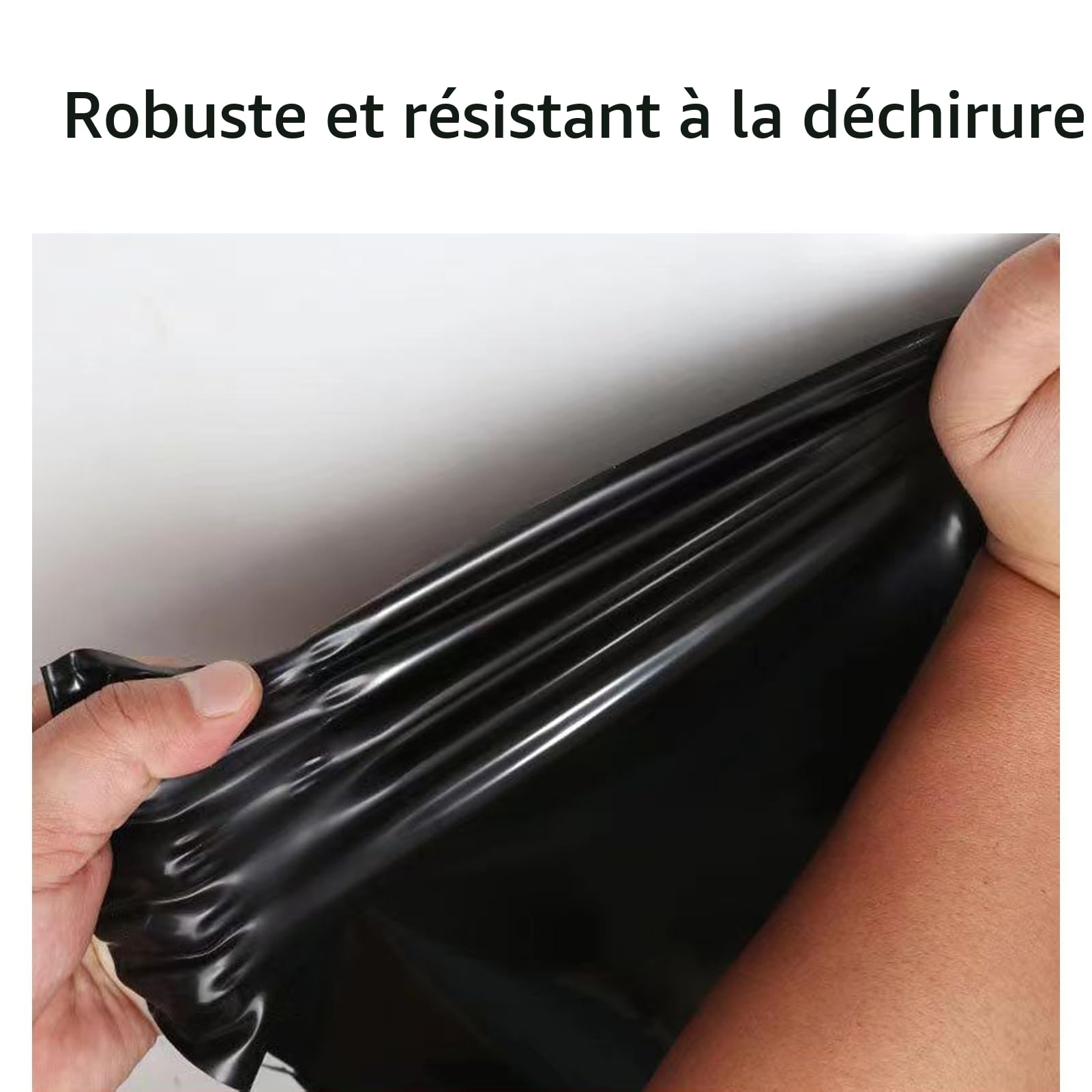 Film de serre 3 m x 4 m Noir en polyéthylène 1300 g d'épaisseur Plastique pour serre Protection anti-poussière Résistant à la déchirure Film de jardin en polyéthylène pour jardinage Serre Tunnel