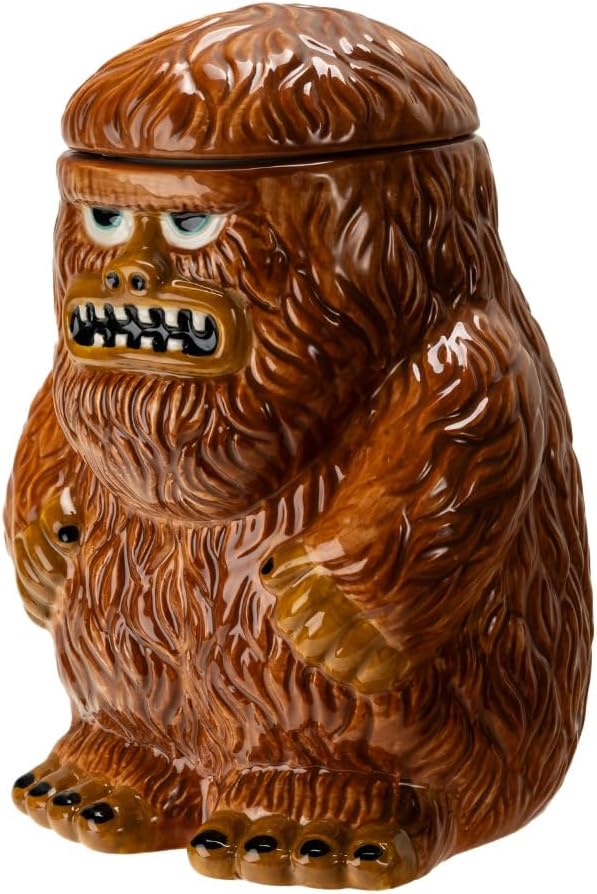 Pacific Giftware Legendary Bigfoot Sasquatch Ceramic Cookie Jar Fun Mythical Creature Kitchen Storage Container Cryptid Themed Home Decor Collectible Novelty Gift 9.13" H