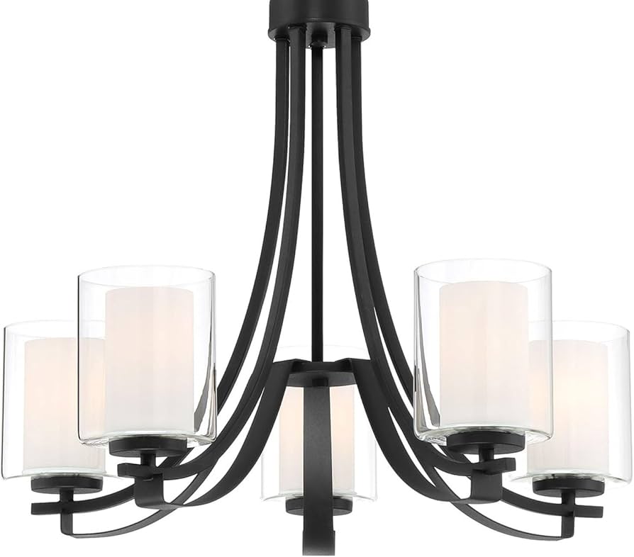 Minka Lavery 4105-66 Parsons Studio Chandelier, 5-Light, 500 Total