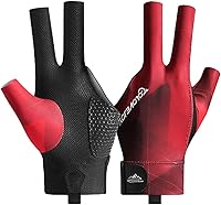Vista 1 de Guante de Billar para Mano Izquierda, Guante de Billar, Guantes de Billar para Mano Izquierda de 3 Dedos, Guante Deportivo de Taco de Snooker Tallas