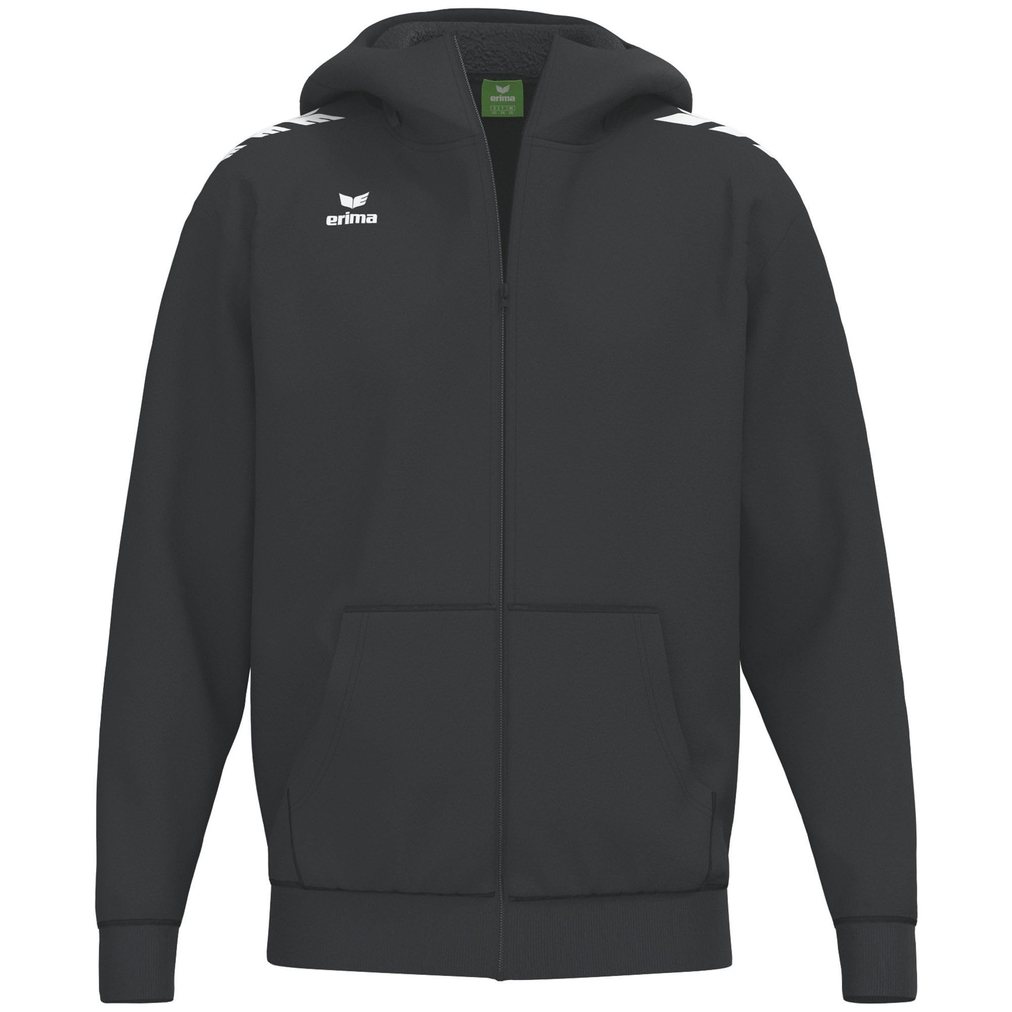 Erima Unisex Children's CMPT 3 Wings Jacket with Hood (2072596) Black, 128
