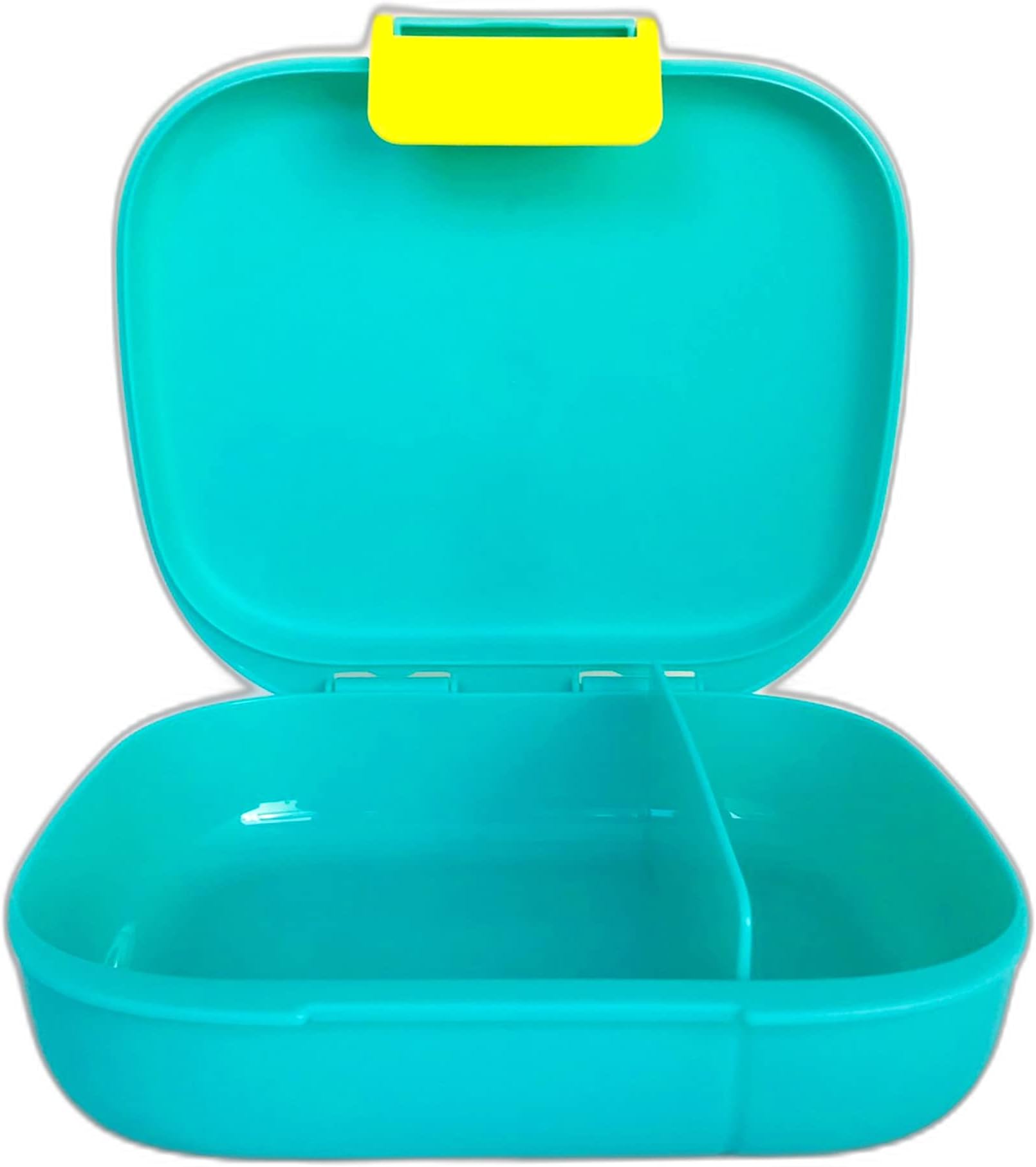 Tupperware to go lunchbox Clevere Pause 590 ml met scheidingswand Eco schoolbroodtrommel met compartimenten, turquoise-geel, 590 ml, XL Tupperware to go lunchbox Clevere Pause 590 ml met scheidingswand Eco schoolbroodtrommel met compartimenten, turquoise-geel, 590 ml, XL