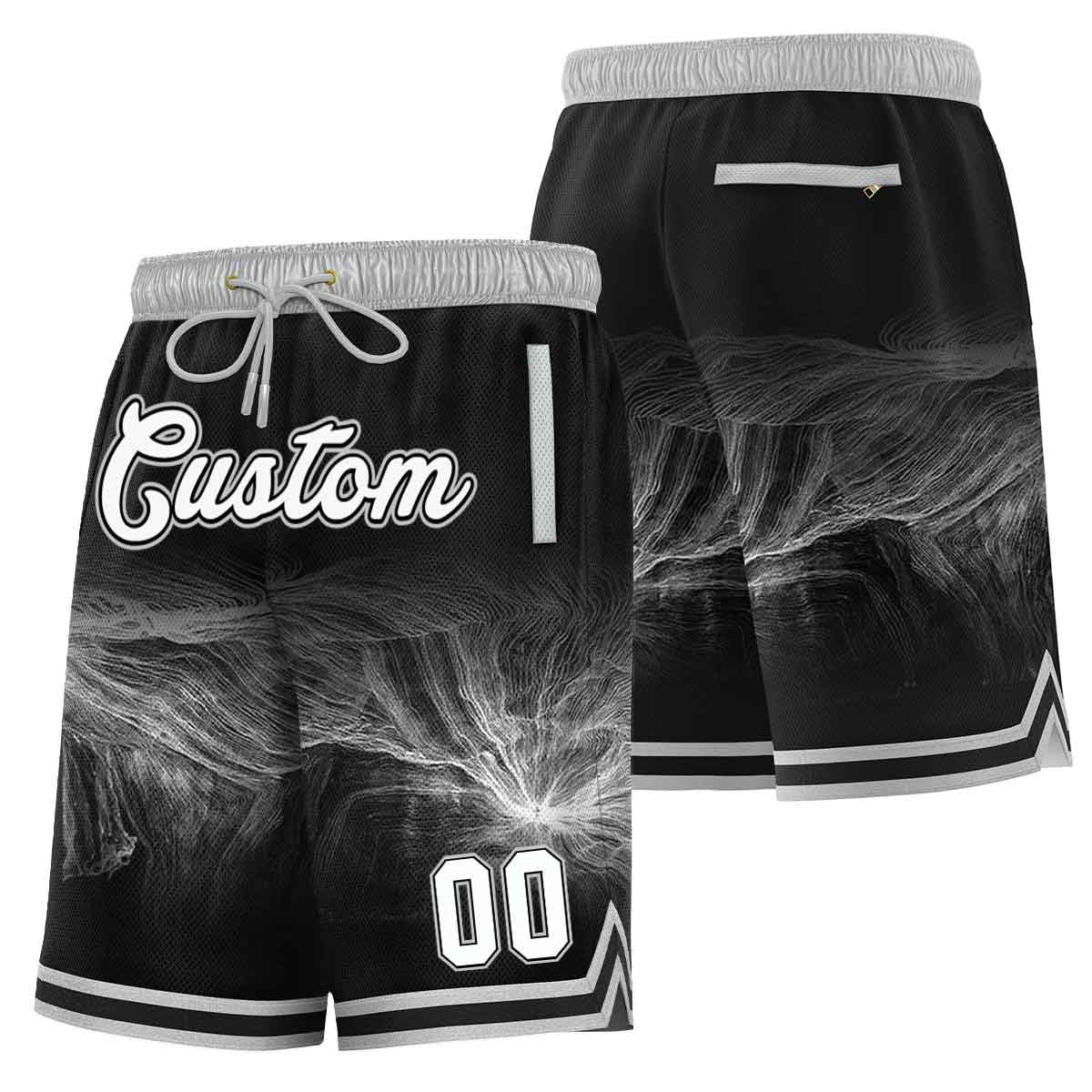 Custom Mesh Basketball Shorts for Men Youth Personalized Gym Sports Workout Training Drawstring Running Shorts