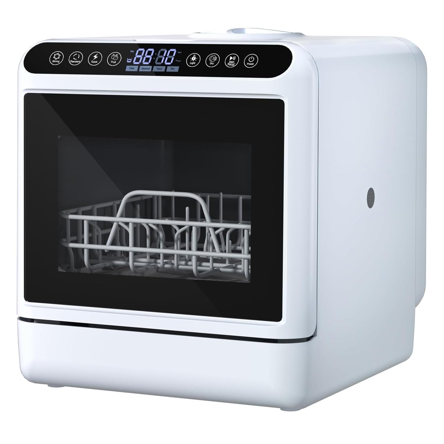 TsoLay Encimera De Lavavajillas Portátil, Lavavajillas De Encimera Inteligente Automático De 1000 W, 5 Configuraciones De Lugar, Rejilla De 2 Niveles Y Brazo De 2 Rociadores, para Apartamentos