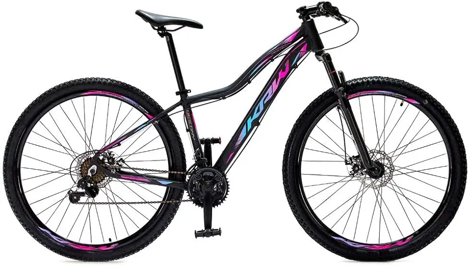 Bicicleta Aro 29 Krw Alumínio Câmbios Shimano 24 Velocidades Freio a Disco Suspensão Mountain Bike S4