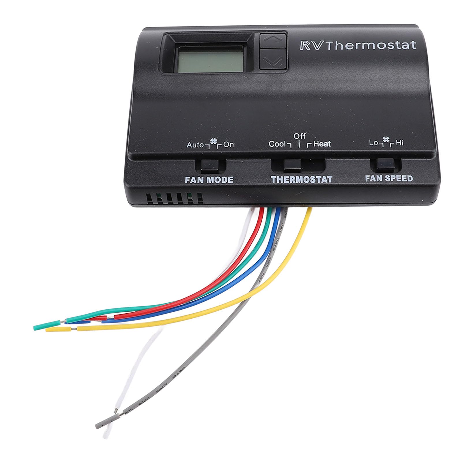 Dioche Thermostat Numérique de Remplacement pour Camping-Car, 3 Modes de Réglage, Chauffage et Refroidissement, Thermostat Mural 83303362 pour (Black)
