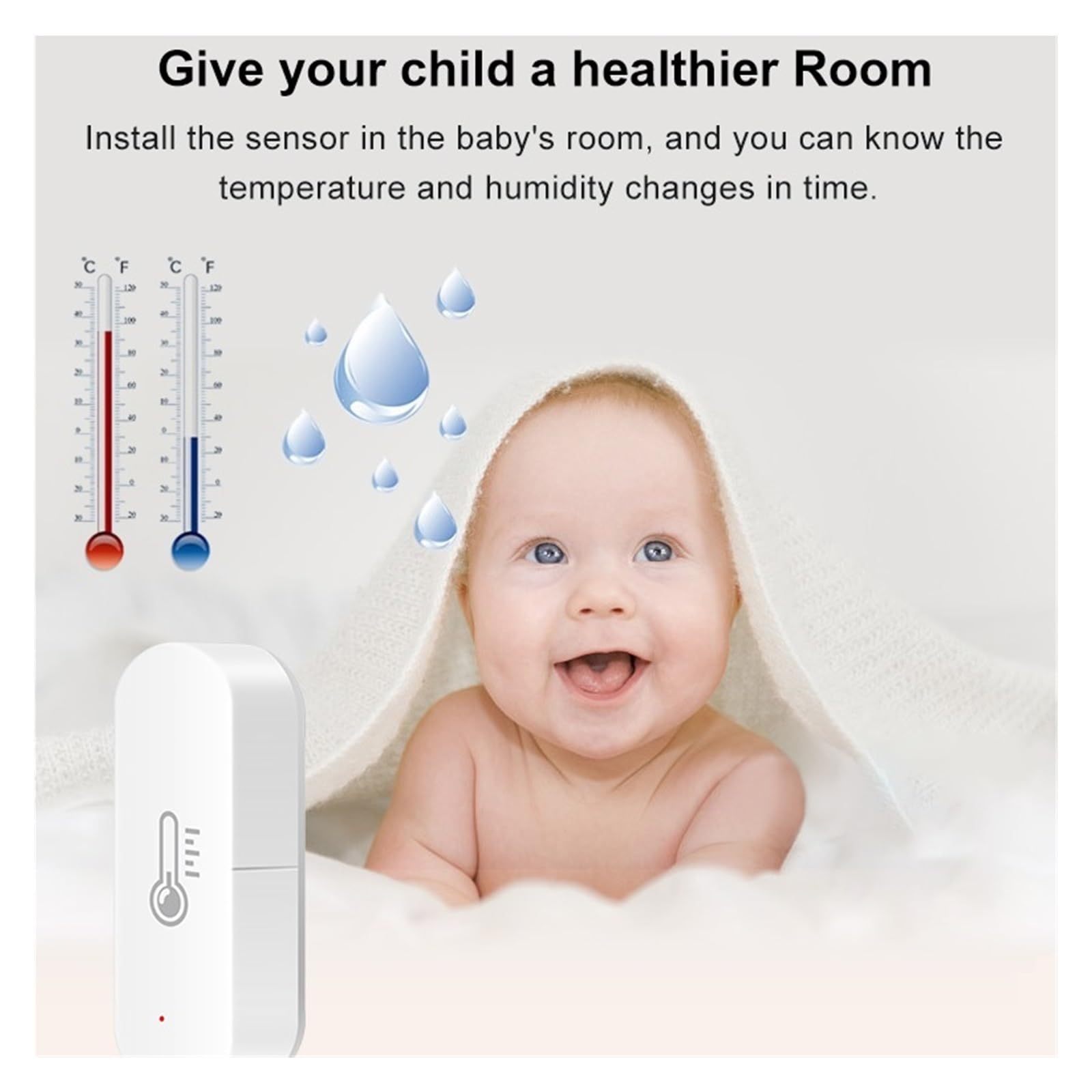 Tuya Smart WIFI Sensore Di Temperatura E Umidità Igrometro Interno Termometro Controllo Intelligente Della Vita Preciso E Di Facile Lettura(2PCS)