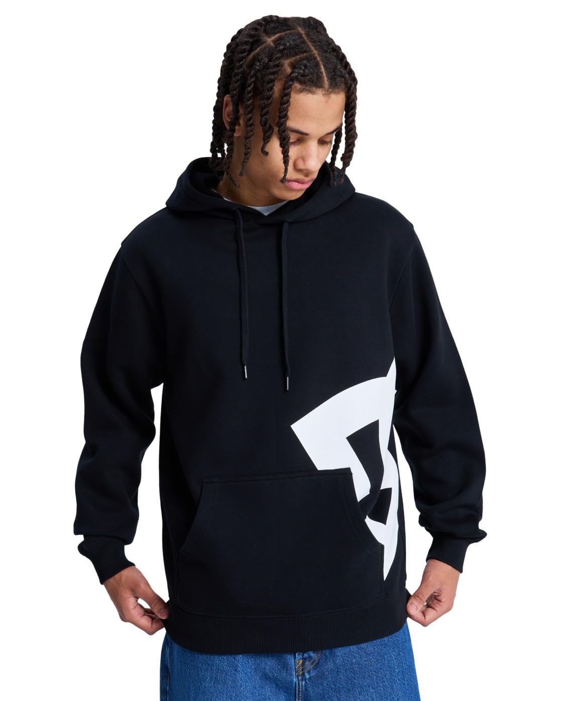 DC Lanai Pullover Hoodie - Black - Mens XXL - Cotton