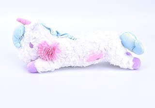 [bbwell]ペンケース 筆箱 ぬいぐるみ かわいい ユニコーン 女の子 入学入園 文具ケース 大人 化粧用 化粧ポーチ 小物入れ 大人 子供 共用 携帯に便利な取っ手付き (白)