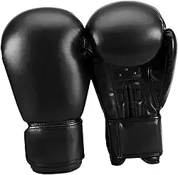 oshhni Luvas de boxe para adultos, respirável, couro PU, saco de pancadas foco manchas almofadas para treino taekwondo kickboxing homens e mulheres