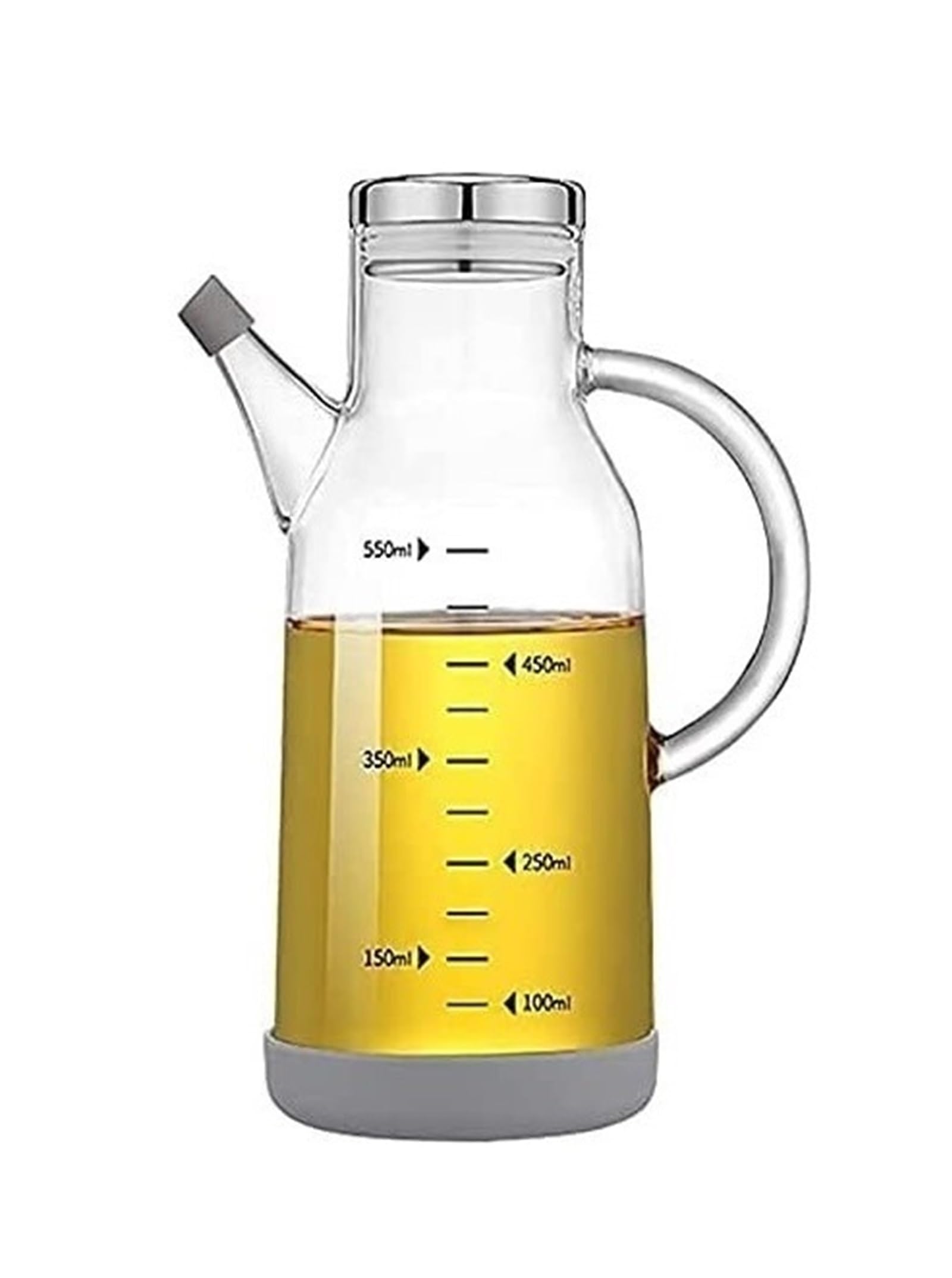 Dozownik do oliwy z oliwek, dozownik do oliwy i octu ze szkła Superior, duża pojemność, szeroki otwór ułatwiający napełnianie (butelki 550 ml)(