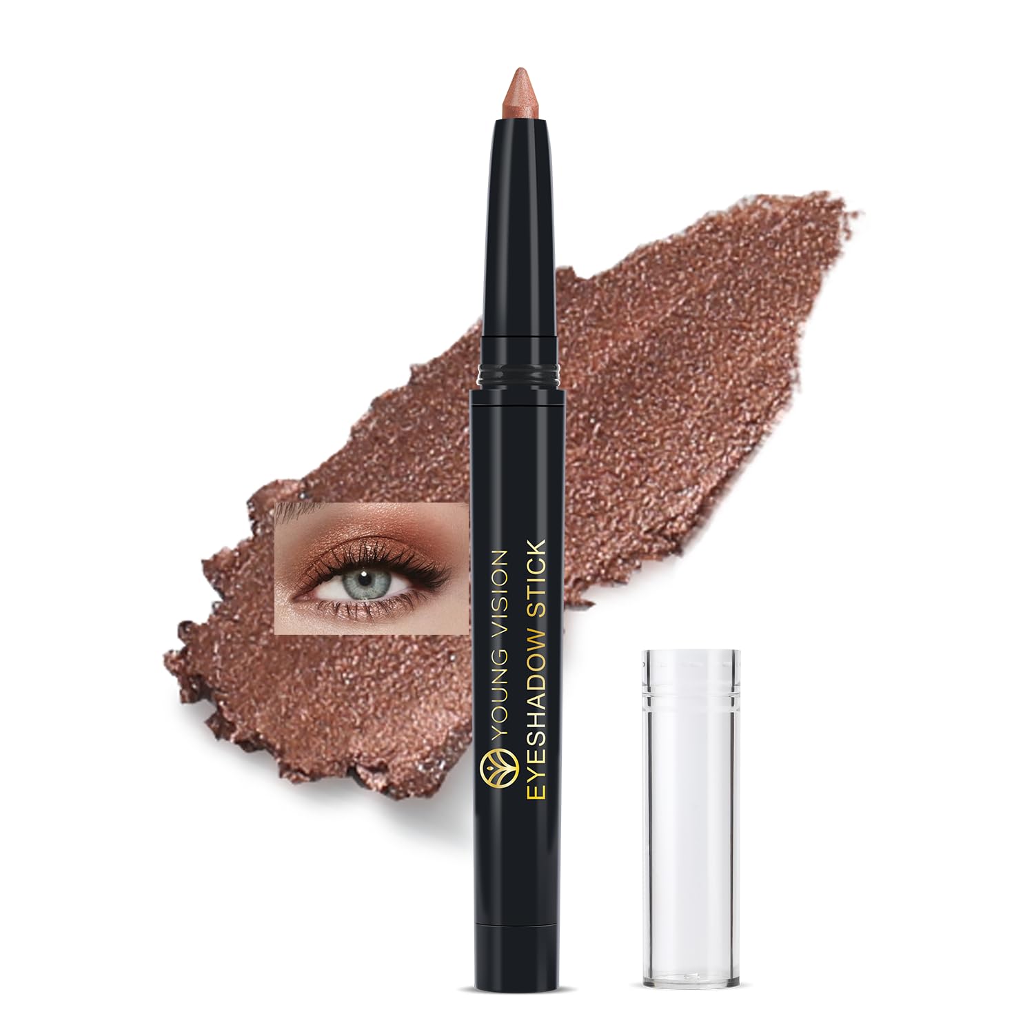 YOUNG VISION Cream Eyeshadow Stick, Waterproof and Long Lasting, 11