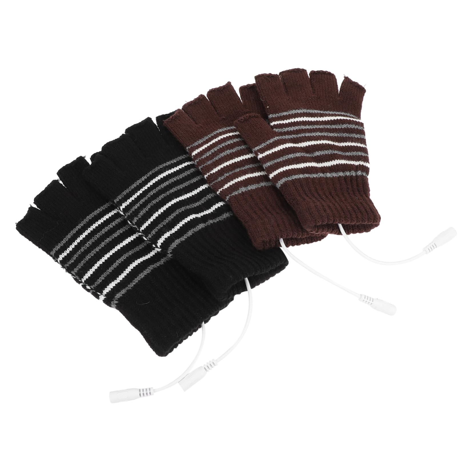 Guantes calefactables USB de dedos cortos térmicos para teclado cómodos para casa 8