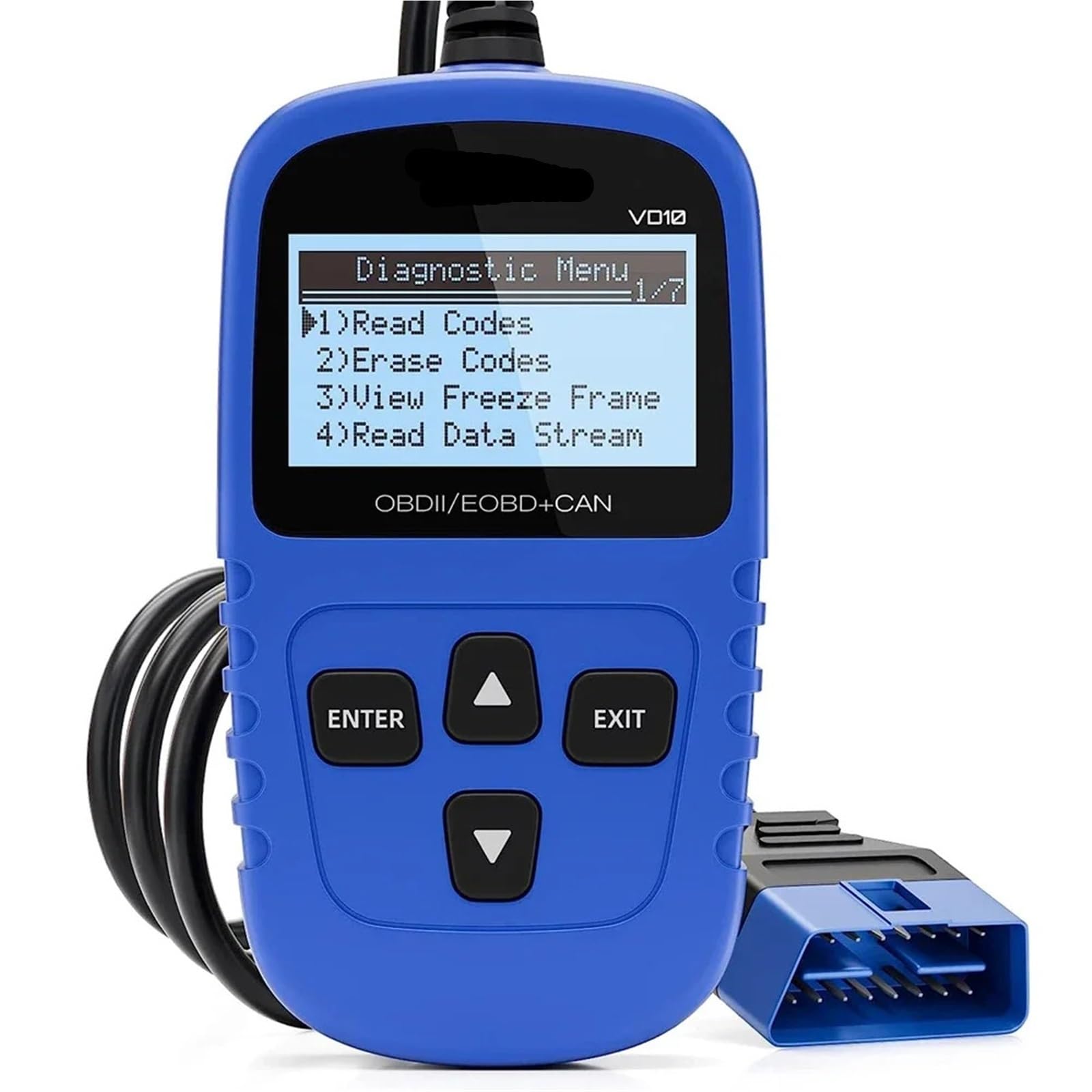 VD10 OBD2 Scanner With I/M Readiness Professional OBDII Diagnostic Code Reader Tools For Check Engine Light
