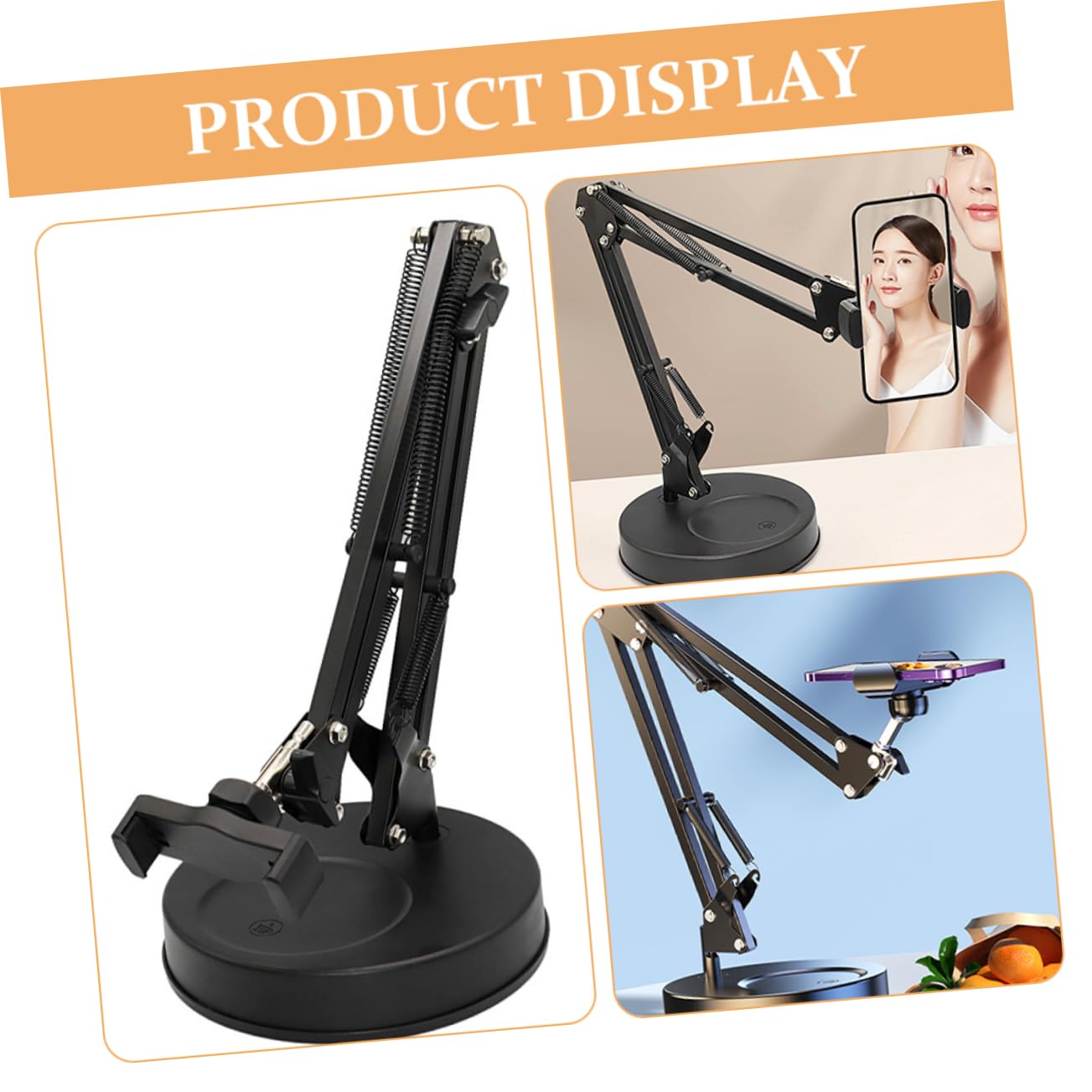 DOITOOL Soporte Ajustable para Teléfono Móvil Soporte Extensible para Selfie Brazo Flexible Portátil para Smartphone