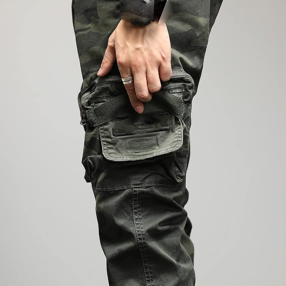 AAPAH Single Road Mens Cargo Pants Men Techwear Camouflage Military Joggers Male Trousers Streetwear Casual