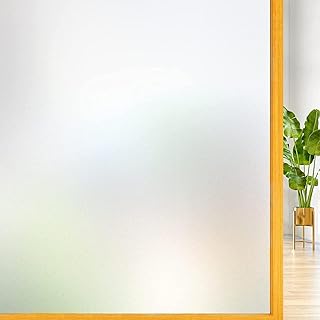 Cinbee Opaque Window Film 75 x 200 cm Self-Adhesive Privacy Film Window Frosted Glass Film Anti-UV (75 x 200 cm, Matte)