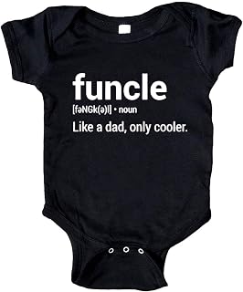 Funcle Love My Uncle Baby Boy Girl Clothes Infant Newborn Organic Bodysuit Romper