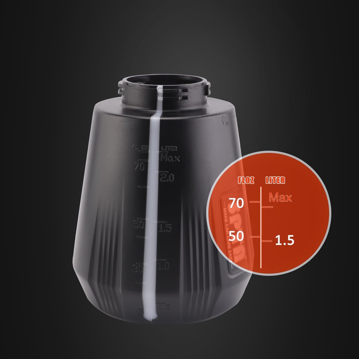 SPTA Pressure Foam Sprayer, 2.25L/76 oz Electric Pressurized Soap Sprayer Car Foam Sprayer, Cordless Pump Sprayer, Car Wash Pressure Washer Foamer with 500ML Shampoo for Detailing - Image 5