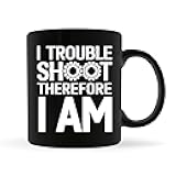 LulaBerry Programmer Coffee Mug 11oz Black -Troubleshoot Therefore - Gift for Debugging Programmer Support IT Computer Engineer Software Developer
