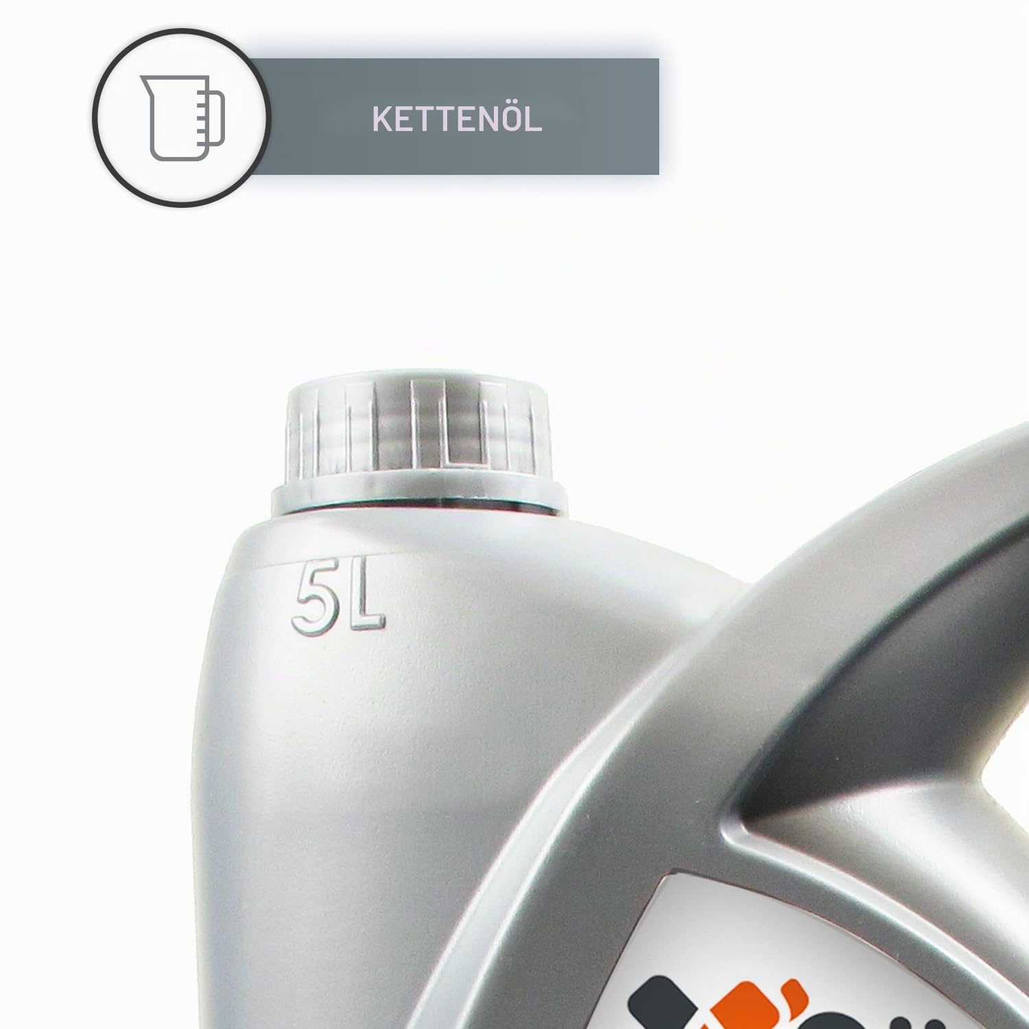 X'OIL – Kettensägenöl – für Ketten und Führungen – hohe Leistung – verschleißfest – super spindend – Viskositätsindex 97 – kinematische Viskosität von 100 mm²/s bei 40 °C – Kanister mit 5 l