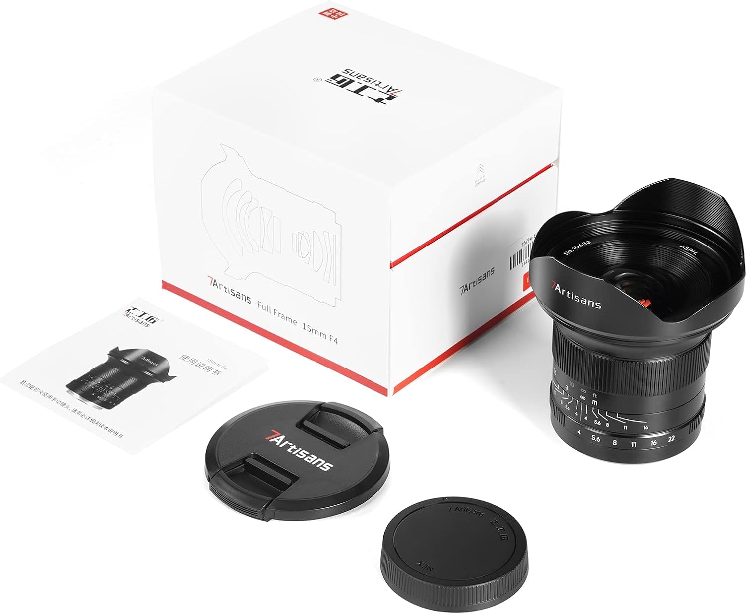 7artisans 15mm F4 Full Frame Manual Fixed Focus Lens Compatible for Canon R Mount