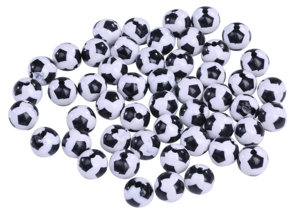 Amazon.co.jp: スポーツ ボール ビーズ サッカーボール 12mm 50個