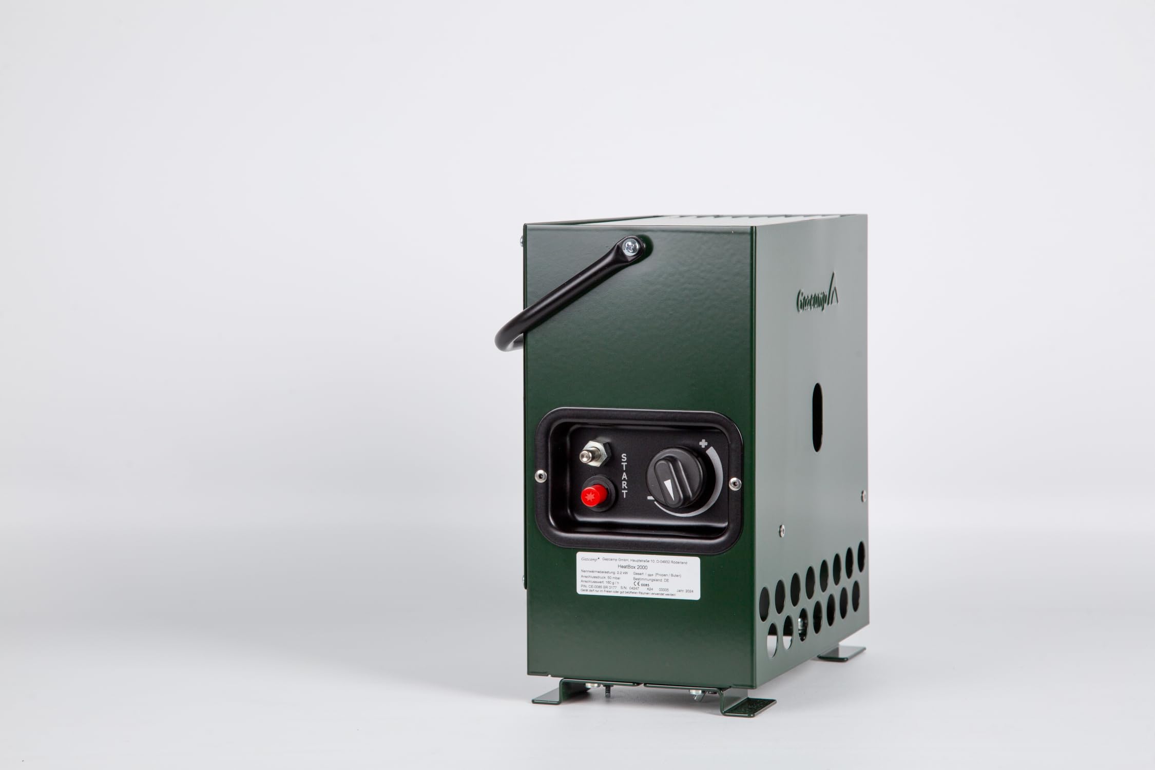 Gazcamp Heatbox 2000-30 mbar Ausführung - Rundum-Paket