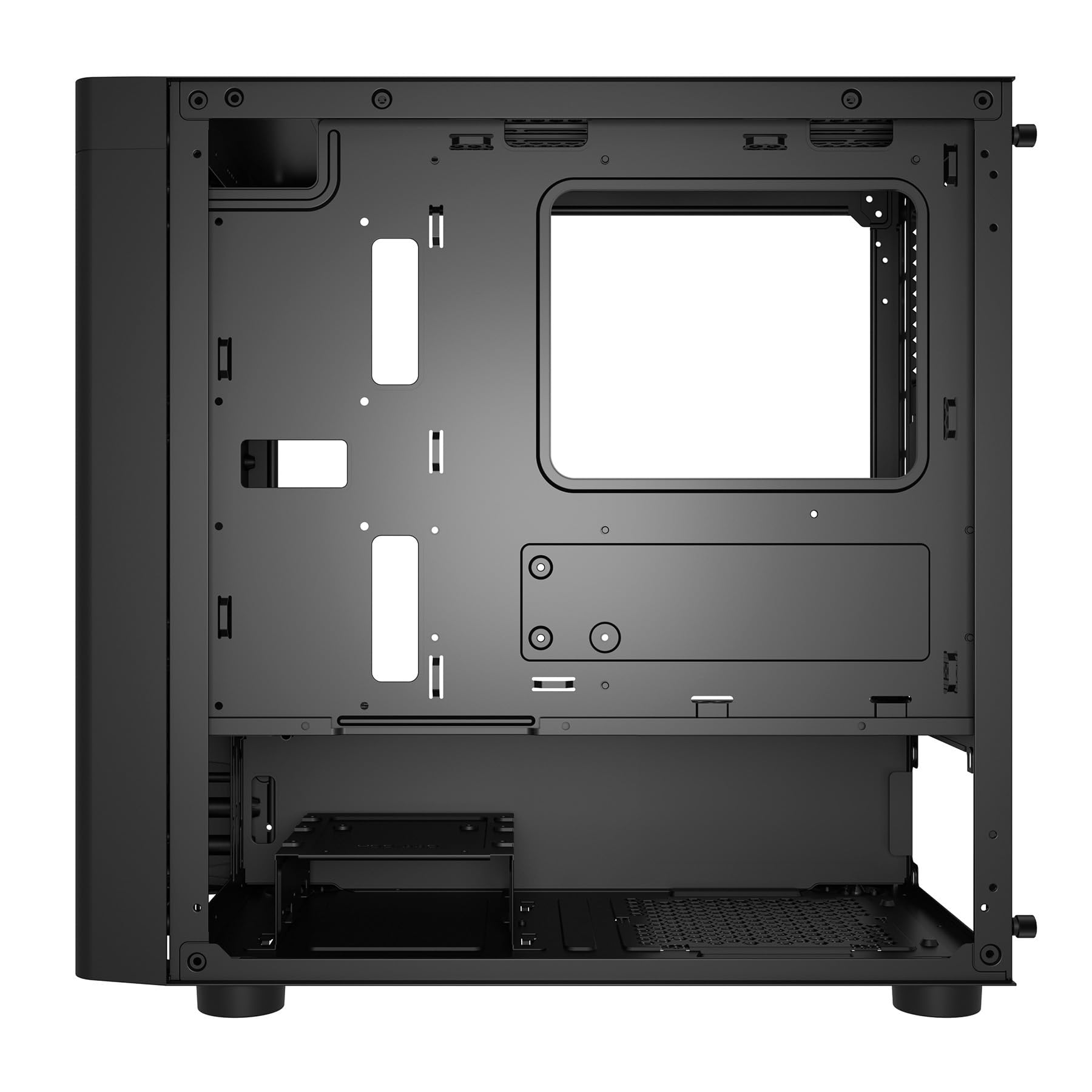 Abysm Gaming Caja PC Gamer Danube INVA MX202 Negra, con Tres Ventiladores ARGB y Compatible con Placas Base Micro ATX e ITX y Tarjetas Gráficas de hasta 330 mm