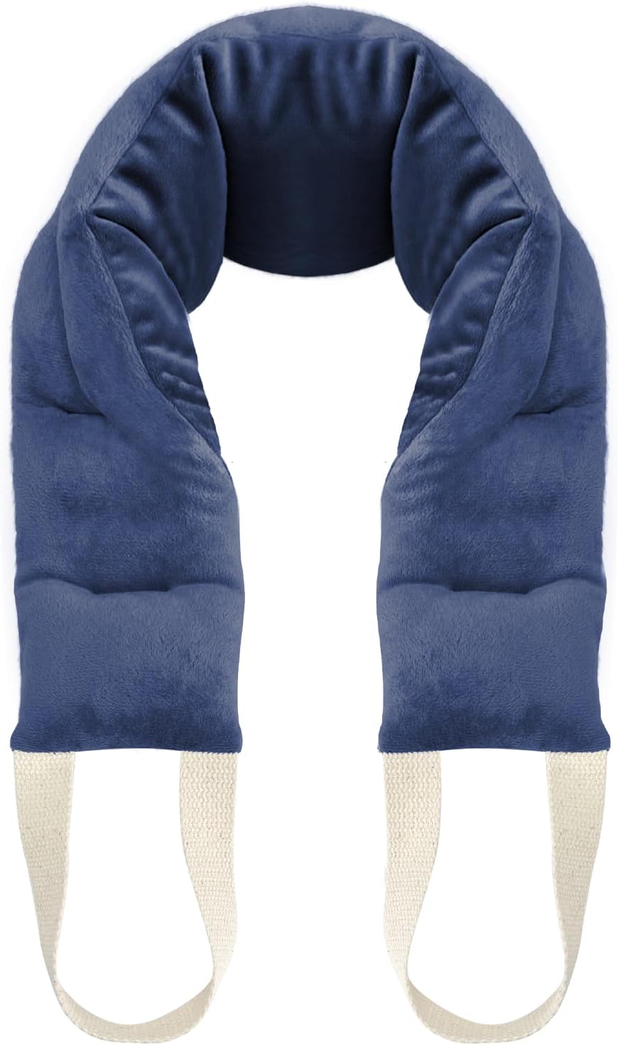 uncn Heating Pad for Neck Shoulders and Back Microwavable Wrap Weighted Neck Warmer 32x5in Microwave Heat Wrap Rice Beanbag Lavender Scented 1.5Pounds