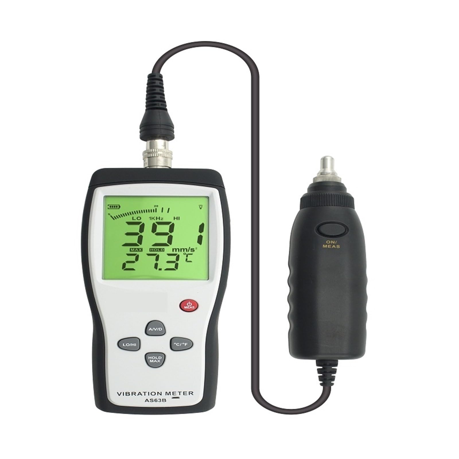 WDWDW Vibration Meter Tester,Digital 10HZ~1KHZ 0.1~199.9m/s High Precision Measurer Gau Analyzer
