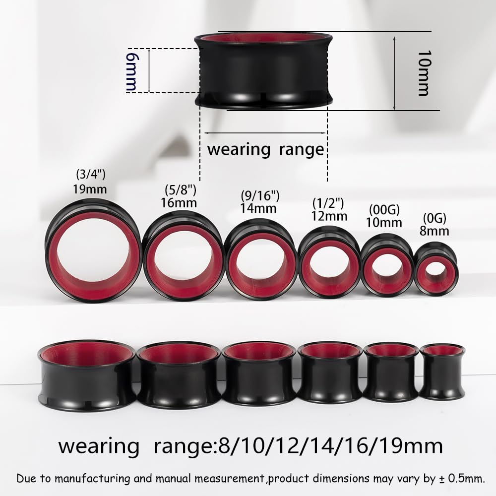 Vankula Głowa węża hipoalergiczna stal nierdzewna 0g 2g zatyczki do uszu tunele piercing ekspander nosze moda biżuteria do ciała