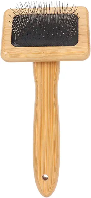 Weikeya Makramee Kamm aus Bambus - Schnelle Bürste für Haare und Unterwolle