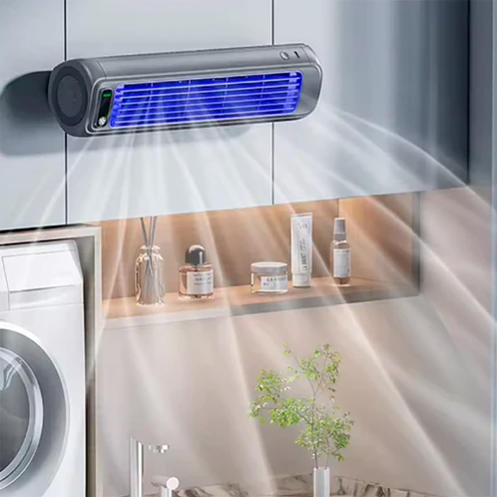 Festberg Cooling Ace, Portable Cooling Ace Air Conditioner, Cooling Fan for Room with 3 Speeds, Quiet Air Cooler, Rechargeable, For Bedroom, Office (Off-White)
