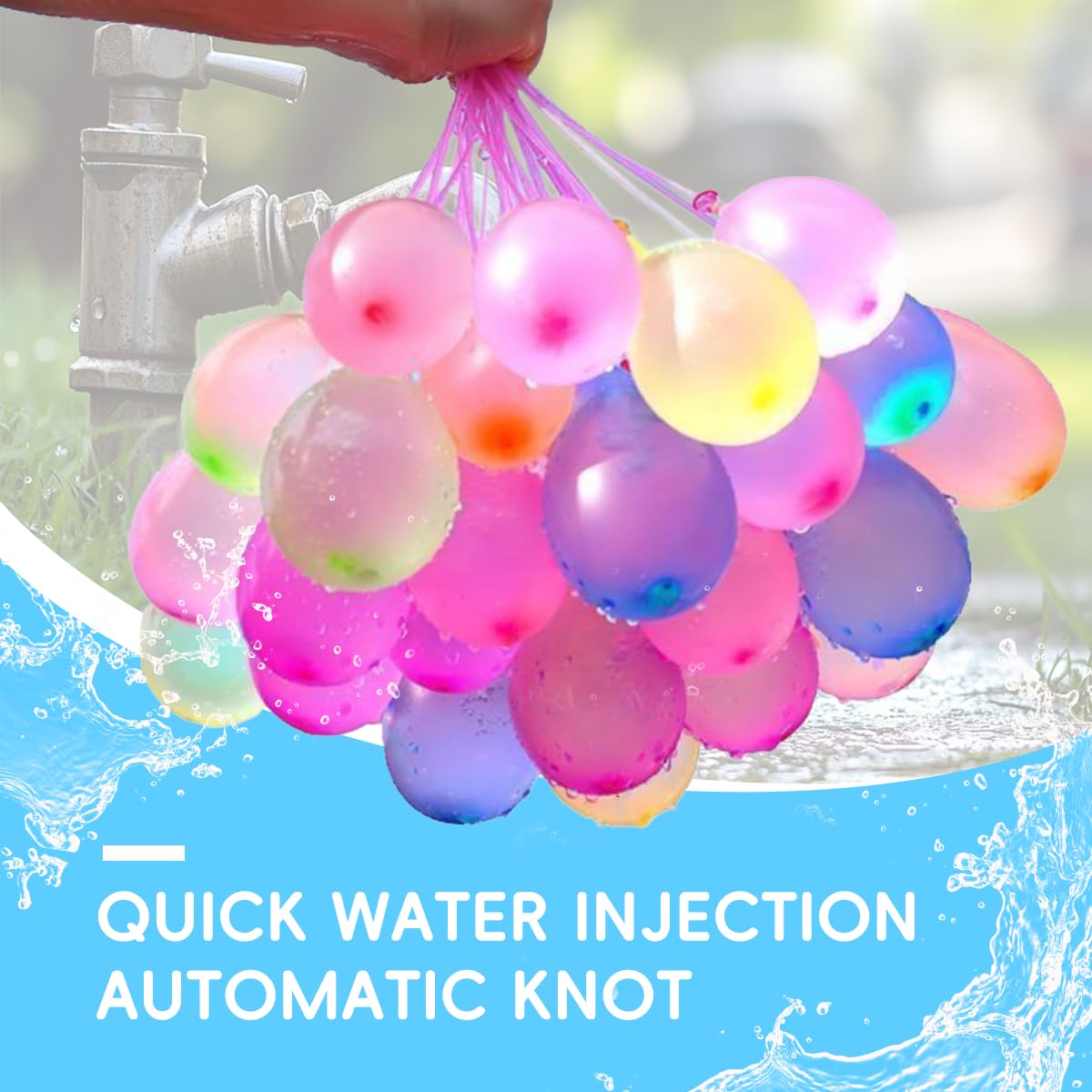 Palloncini Acqua Autosigillanti, Confezione da 999 Pezzi per Gavettoni Acqua, Bombe d'Acqua a Riempimento Rapido per Feste in Giardino