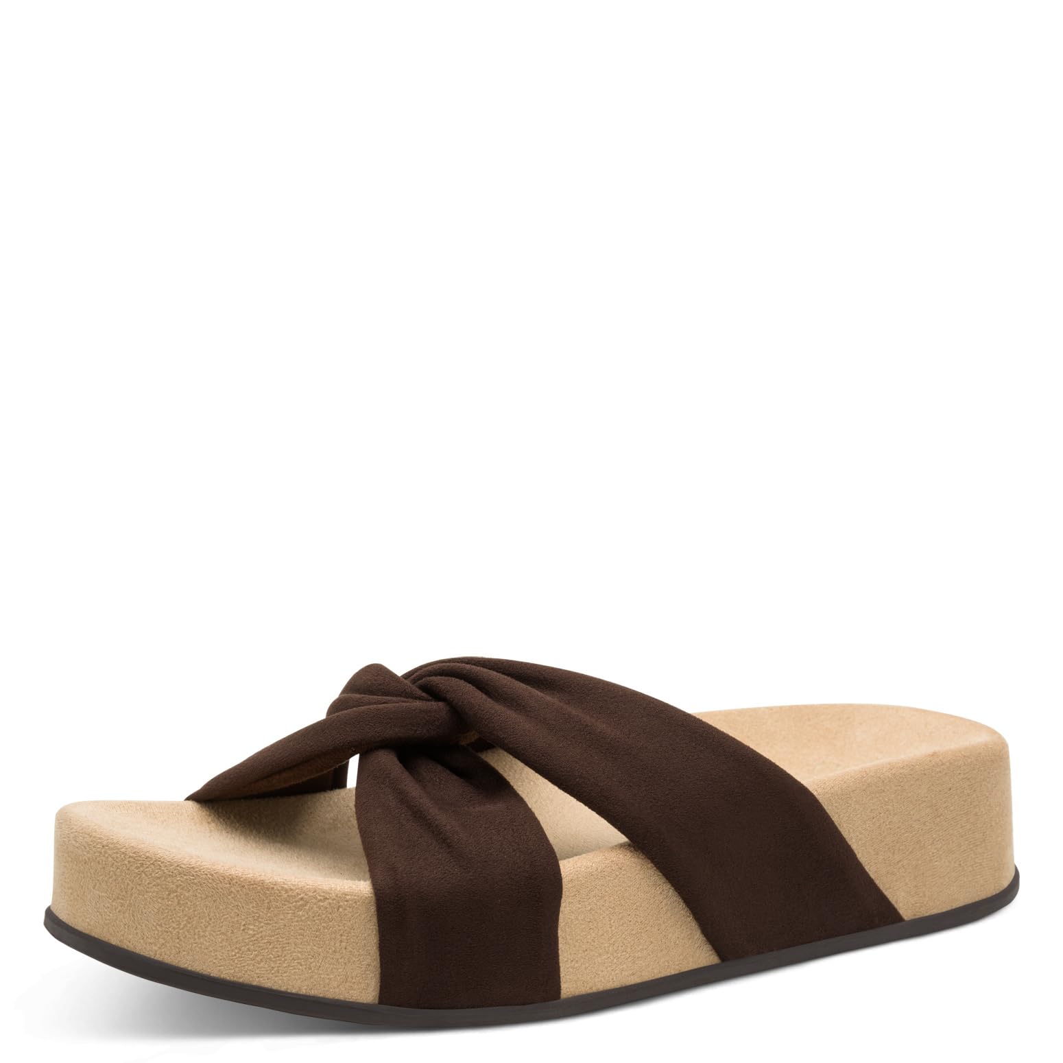 Marco Tozzi Women's Sandal Soft Feel Me Footbed Soft Lining Modern, Brown (Choco), 7 UK