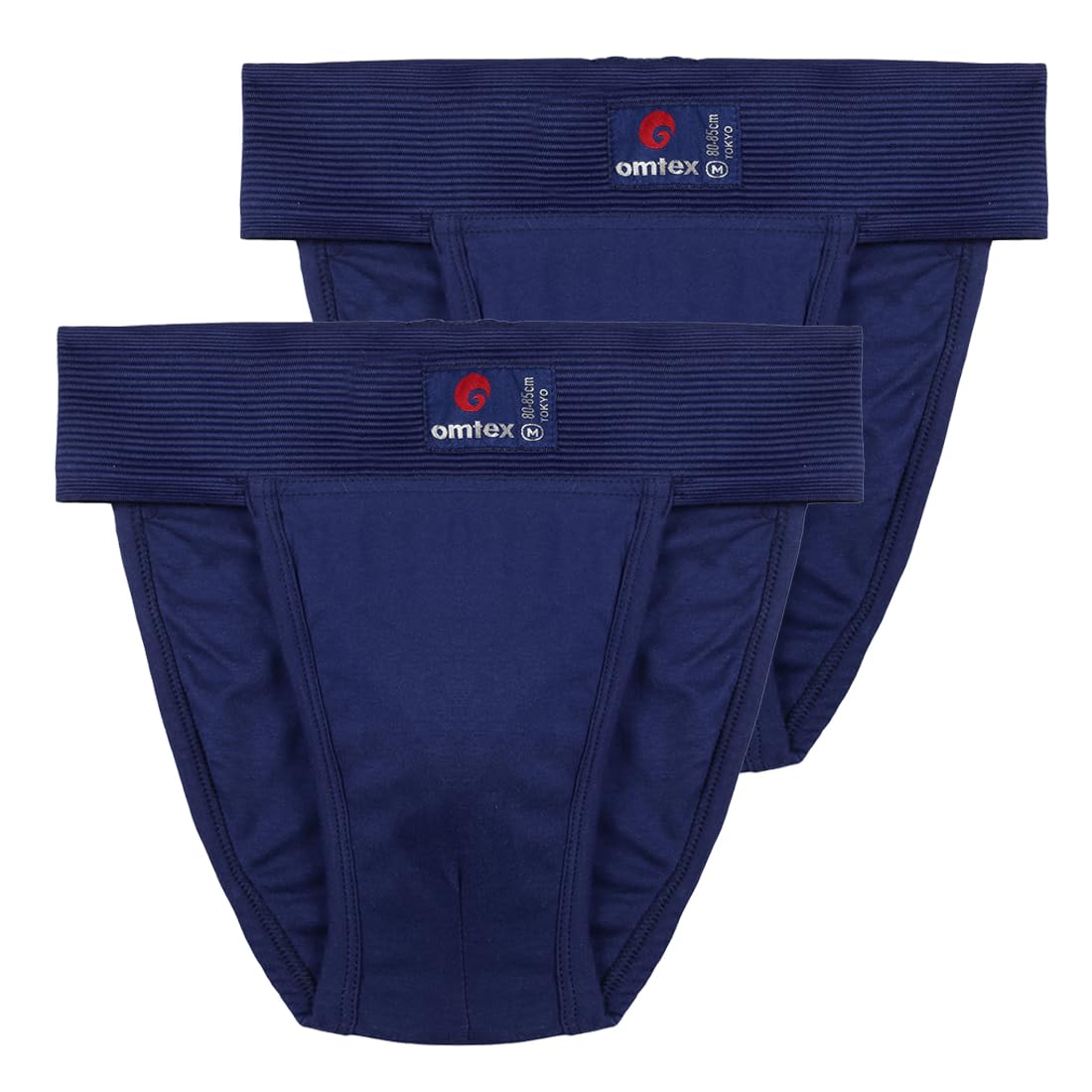 omtex Men's Athletic Tokyo Cotton Stretchable Supporter Back Covered with Cup Pocket, Ideal for Workout and Sports Quick Dry Moisture Wicking Underwear (Pack of 2), Navy Blue, X-Large-picture-16