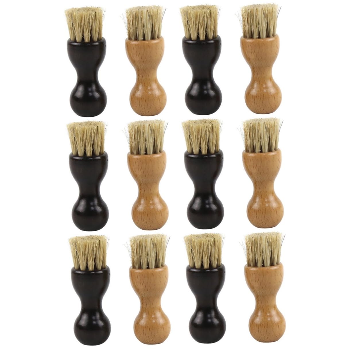 3 Sätze Schuhbürste Schuhputzbürste Sohle, Einzig, Alleinig Schuhpflegebürste Wildlederschuh Bausatz Maschine Wildleder Schuhputzset Wildlederbürste Black Borstenhaar 4 Stück * 3