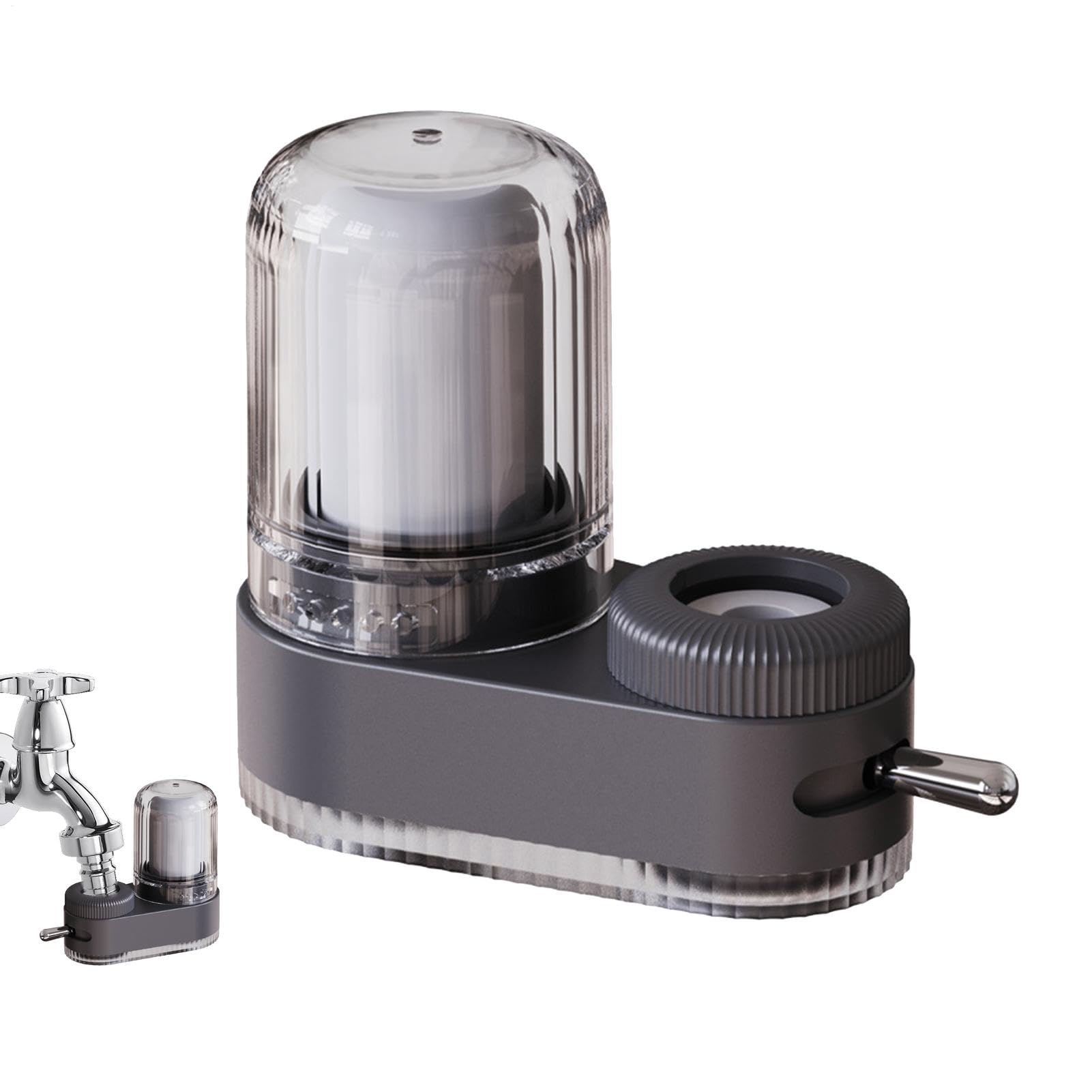 Depuratore d'acqua per rubinetto, filtri per l'acqua con montaggio su | rubinetto, Purificatore per rubinetto naturale ad alta efficienza, da cucina regolabili con filtro composito a sette