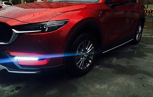 Miniatura 6 de iJDMTOY Kit de luces LED de circulación diurna secuencial blanco/ámbar de ajuste exacto compatible con Mazda CX-5 2017 en adelante, LED DRL blanco,