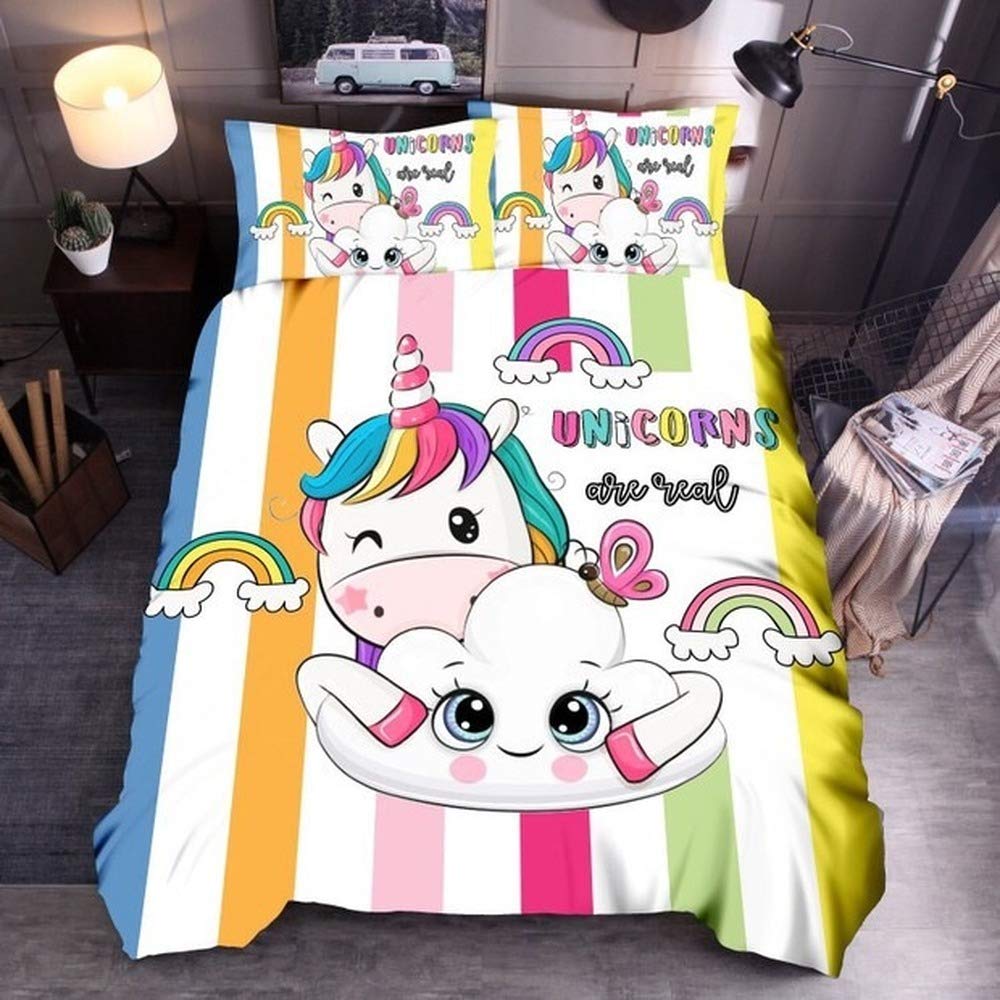 Housse de couette Queen King size parure de lit luxe motif loup YF06