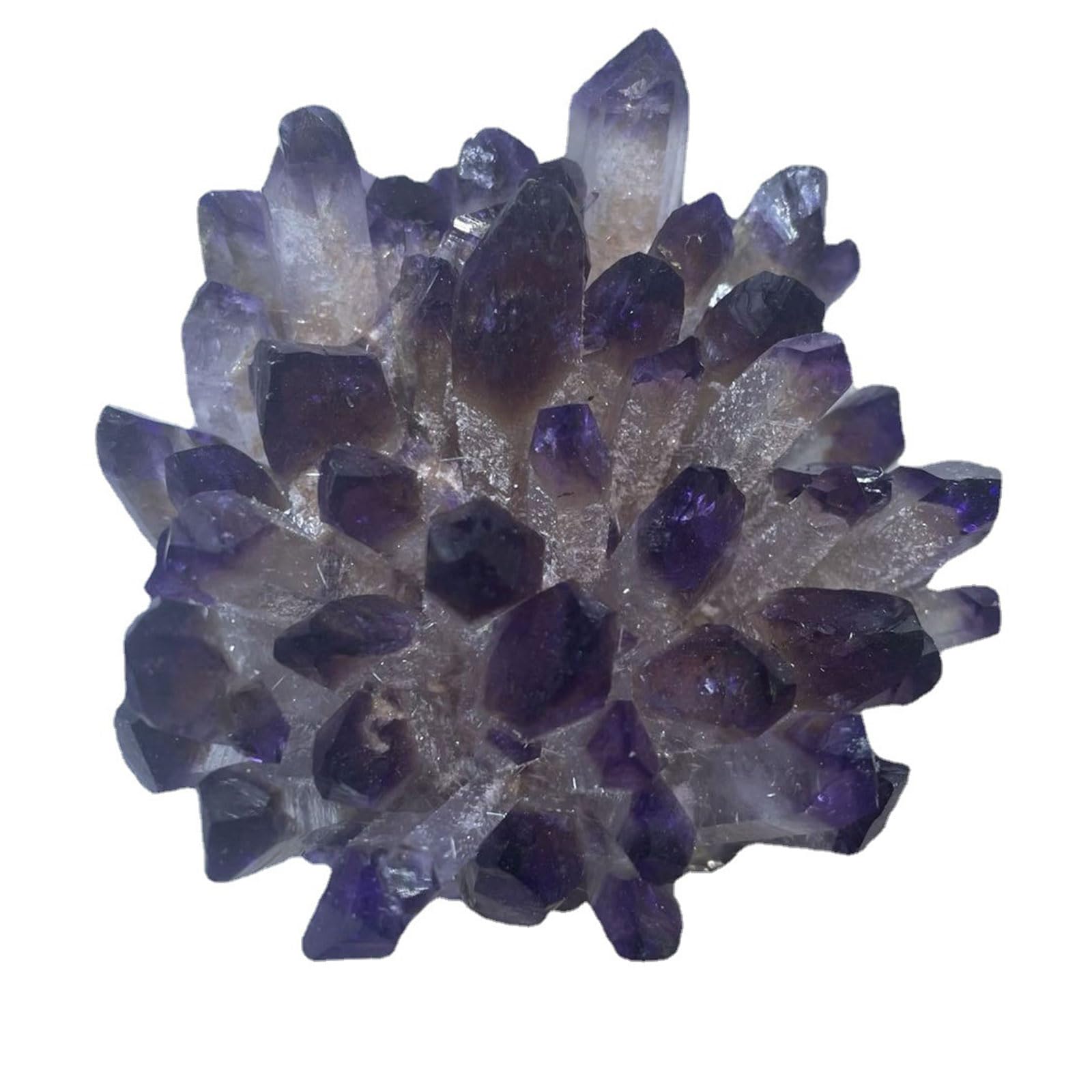 Zooeewly Natural Amethyst Crystal Quartz Cluster – Raw Geode Druzy Mineral Specimen Stone for Reiki Healing & Home Decoration,0.4~0.7lbs