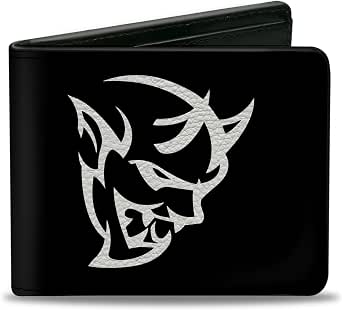 Buckle-Down Men's Canvas Bifold Wallet - Dodge Demon Design, 4" X 3.5", 5 Card Slots & ID Window - View #12