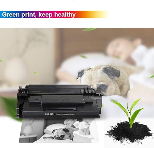 Vista 20 de 057 H - Cartucho de tóner compatible con Canon 057 057H, alto rendimiento, paquete de 2 unidades, 10,000 páginas con tinta de impresora Canon