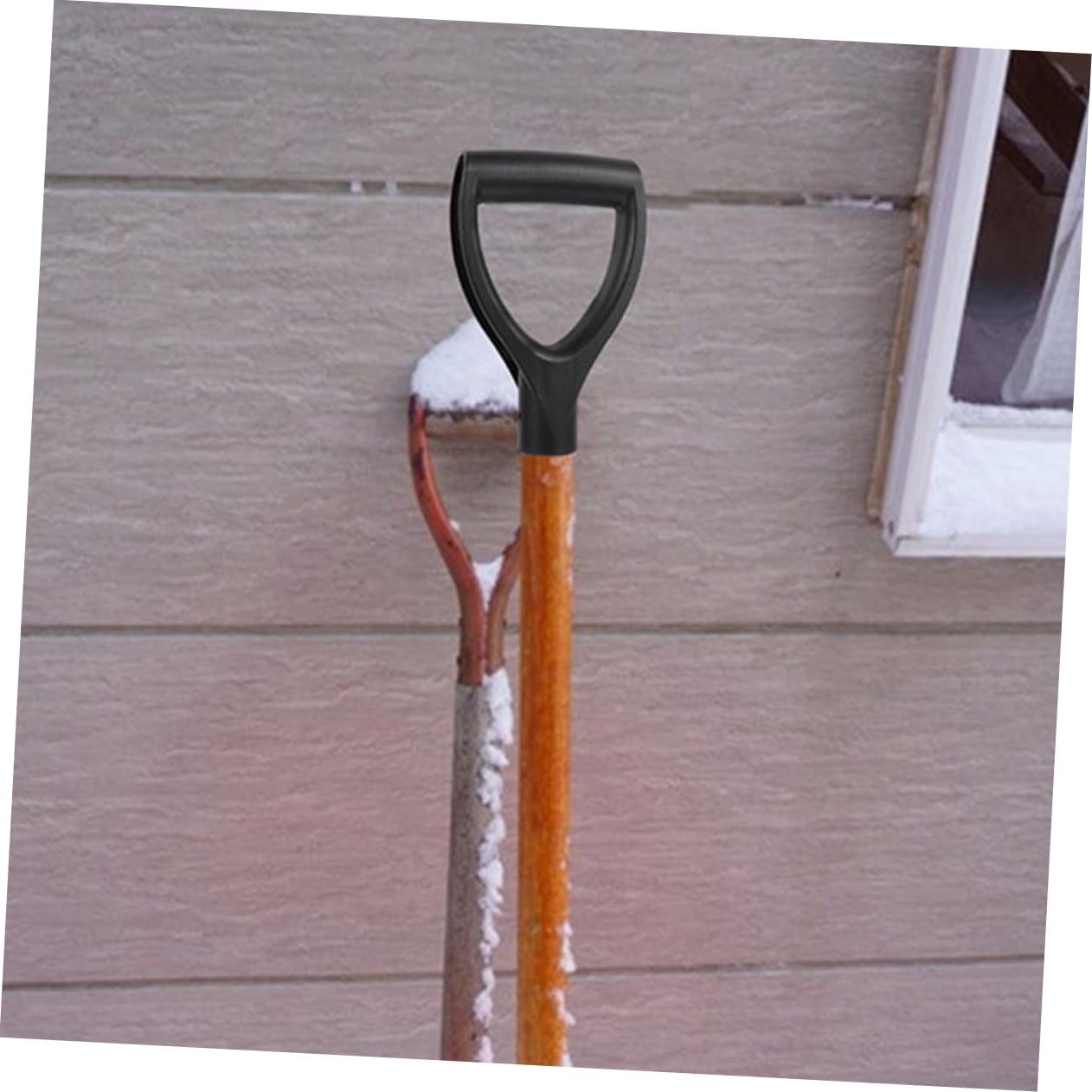 Angoily 6Pcs D Shaped Plastic Shovel Handles Replacement for Digging Durable Handle Replacements for Gardening and Outdoor Use