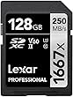 Lexar Professional 1667x 128GB SDXC UHS-II Card, Up To 250MB/s Read, for Professional Photographer, Videographer, Enthusiast (LSD128CBNA1667)