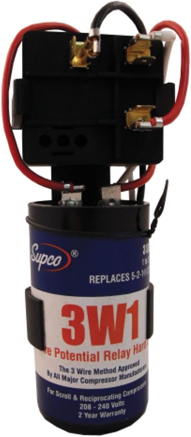 Supco Hard Start, 3 Wire, 1-3 Hp - 3W1