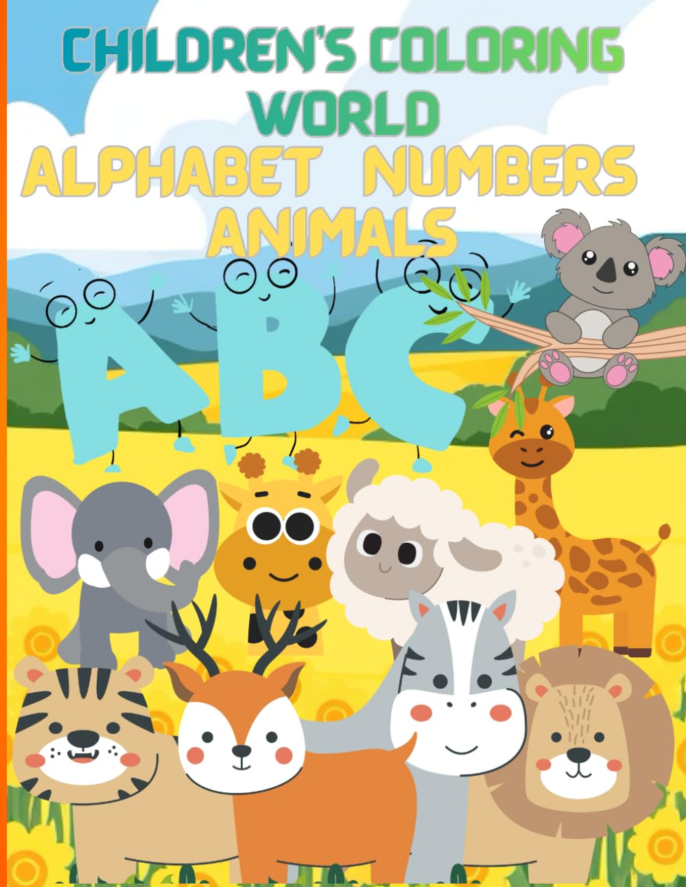 Children’s Coloring World: This book introduce children to letters and numbers through coloring animals, offering a fun way to learn and explore. ... to 8, it helps develop language skills and c